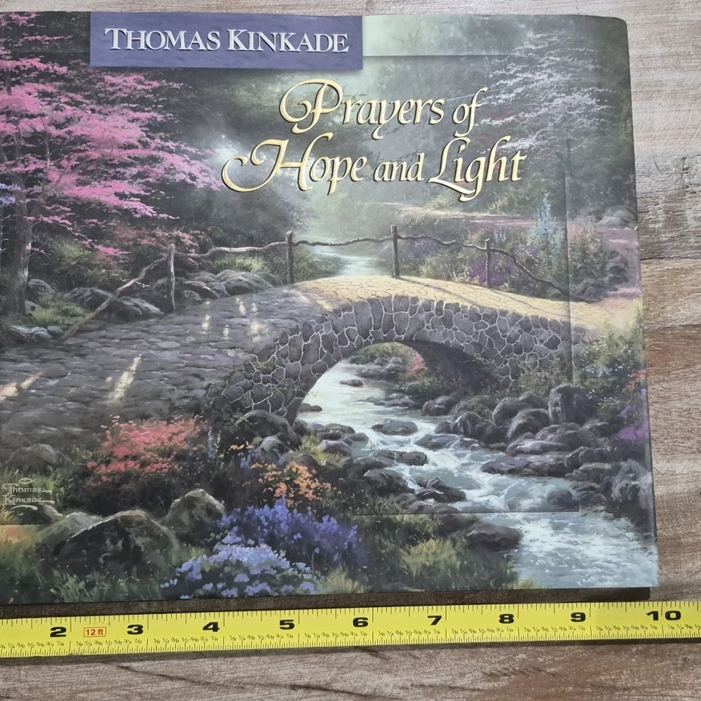 Thomas Kinkade 'Prayers of Hope and Light' with Vibrant Landscape And Candle Set - Picture 10 of 14